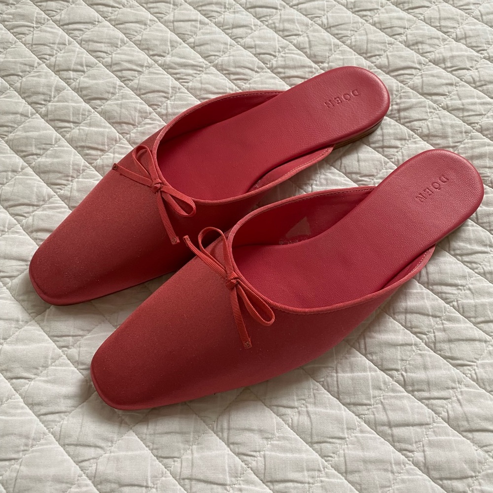 Doen Winn bloom satin mule, Size 41